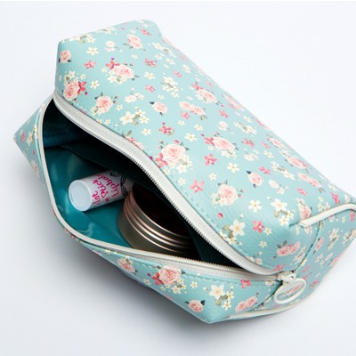 Túi Đựng Bút ARTBOX Hàn Quốc Dáng Vuông Màu Mint Họa Tiết Hoa Nhí