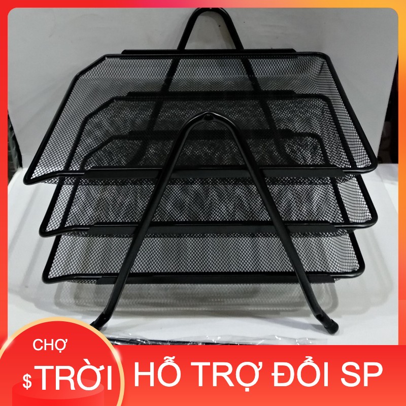 Freeship KHAY ĐỰNG HỒ SƠ TOPPOINT 3 TẦNG HY62001A - Màu Đen