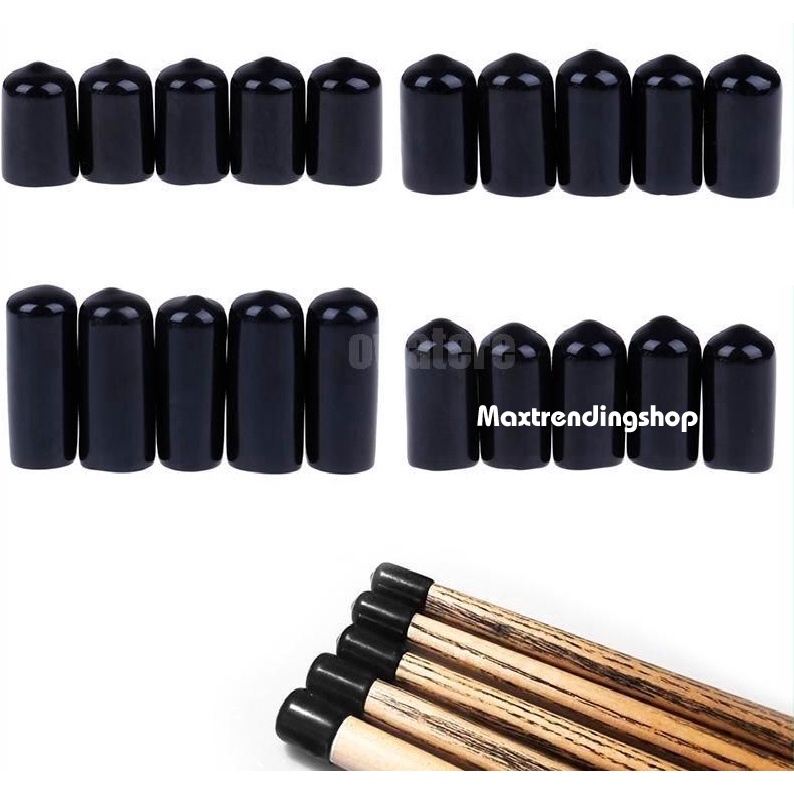 Set 5 chụp đầu cơ bảo vệ  đầu cơ bi da,  Bằng Cao Su Chất Lượng Cao