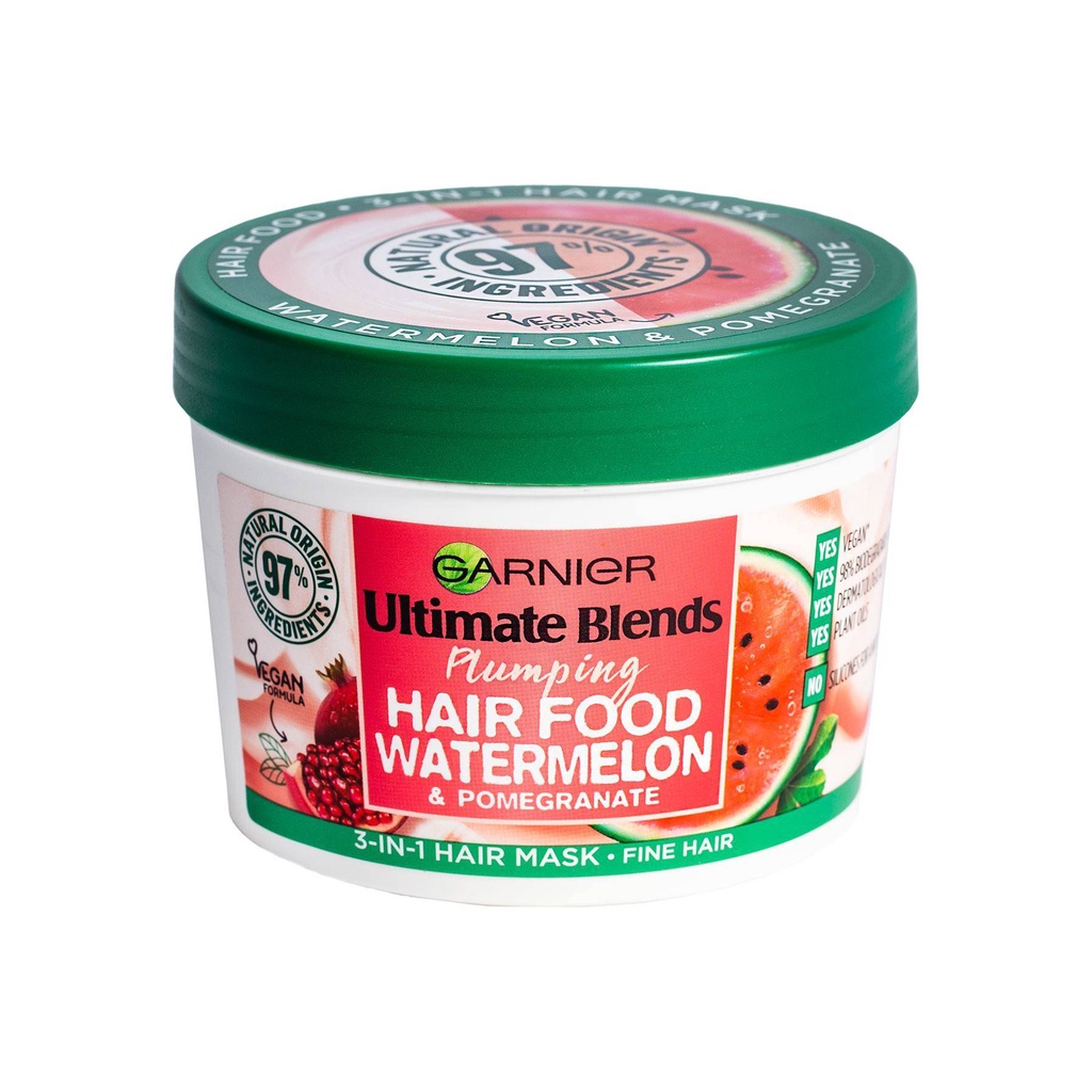 [TOP 1 SHOPEE] Mặt nạ tóc nuôi dưỡng / phục hồi Garnier Ultimate Blends Hair Food 3-in-1 Hair Mask 390ml (Bill Anh)