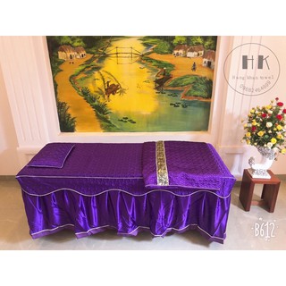 Drap(Ga) giường spa Lụa chần Bông siêu đẹp