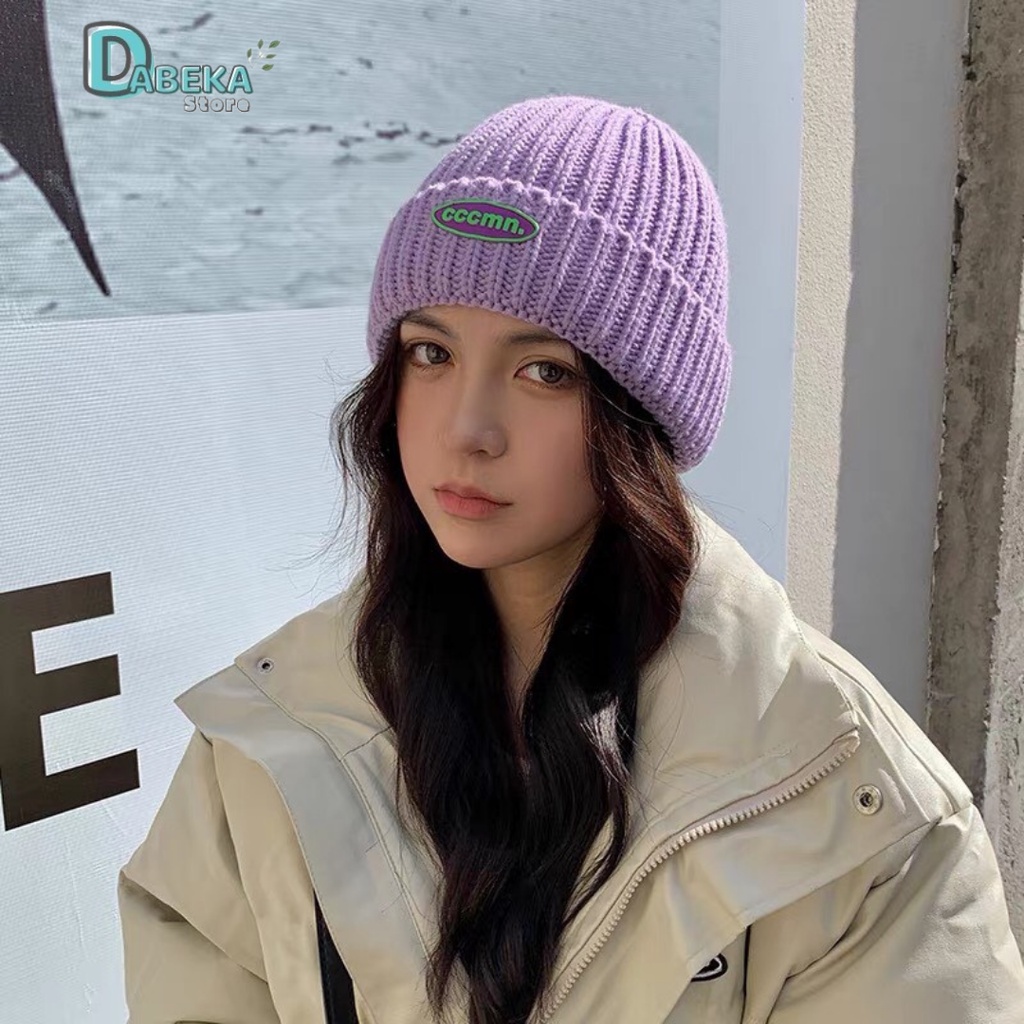 Mũ / Nón Len Ulzzang Hot Trend Cá Tính Thời Trang -Mũ Beanie Nữ Trơn Giữ Ấm Mùa Đông Phong Cách Hàn Quốc - Dabeka- Pk087