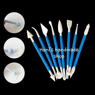Bộ 8 cây 16 kiểu tạo hình đất sét handmade
