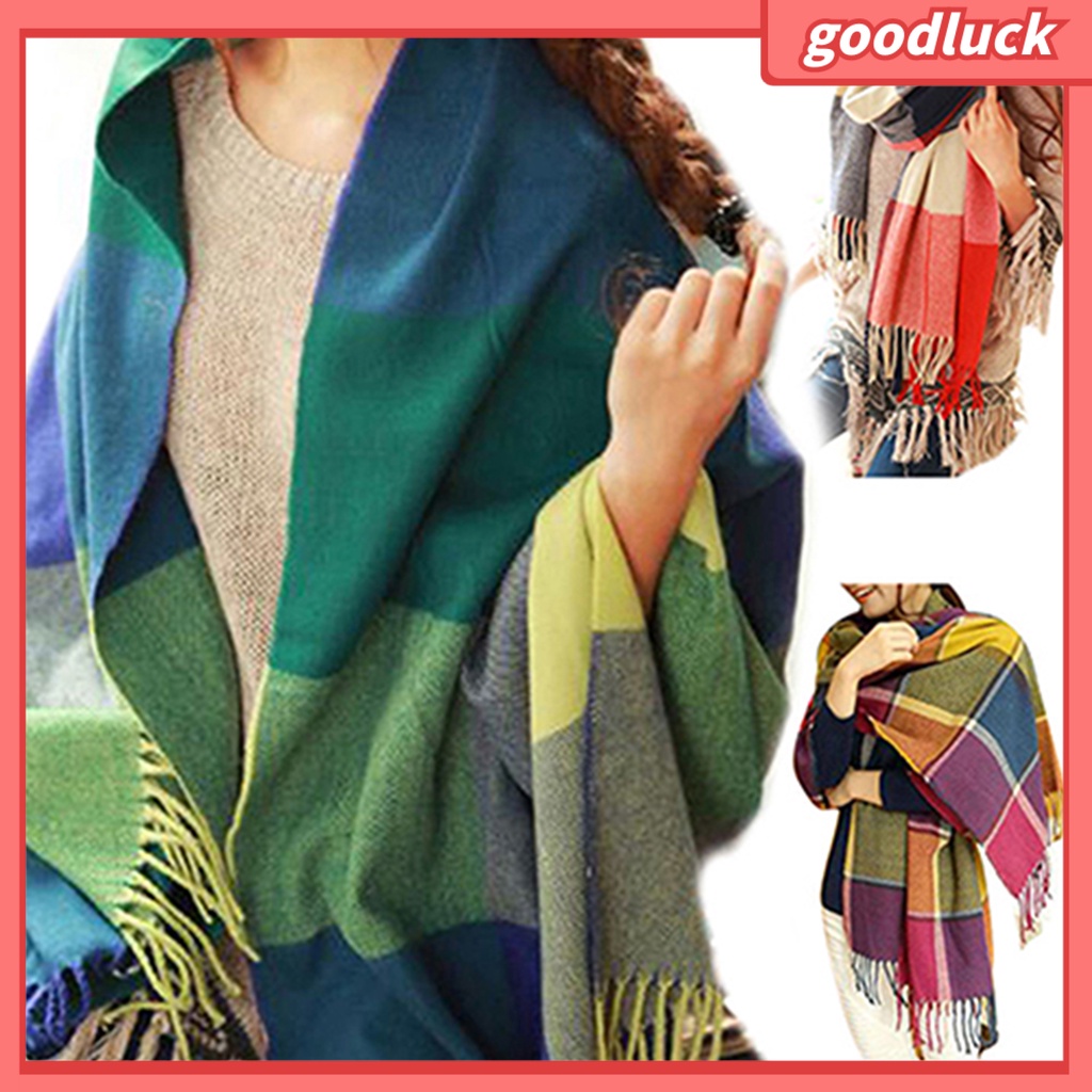 Khăn Choàng Nữ, Dài, Rộng, Ấm Áp, Thời Trang Mùa Đông