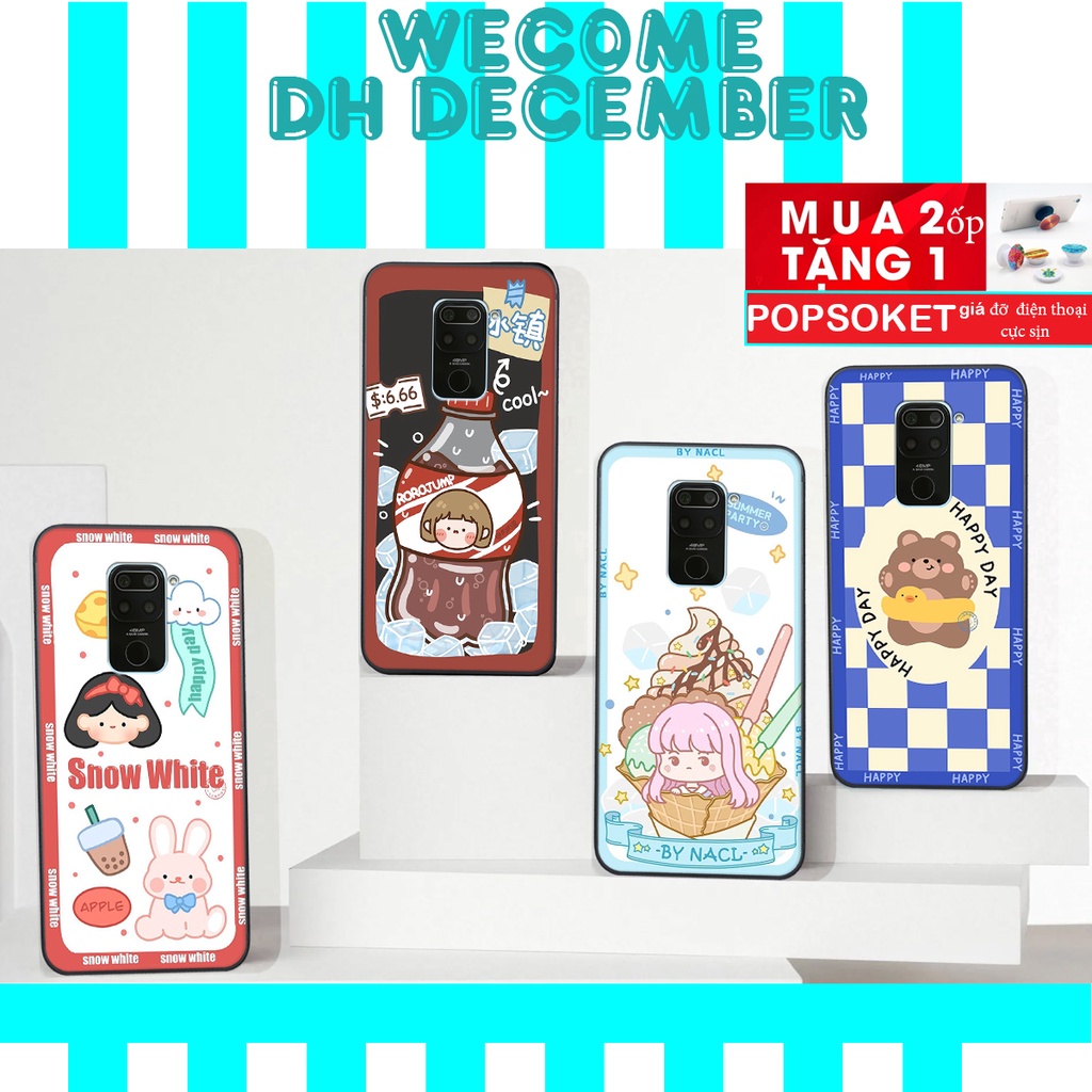Ốp lưng Xiaomi REDMI NOTE 9  in hình 3D gấu mới nhất - sang - chảnh - ĐẸP- BỀN