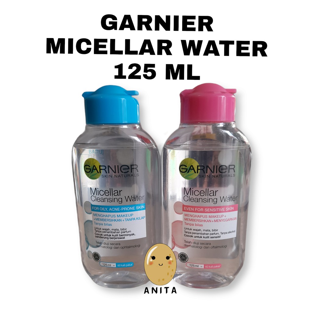 (Hàng Mới Về) Nước Tẩy Trang Garnier Micellar Màu Hồng / Xanh Dương / Xanh Dương / Hồng Dung Tích 125ml