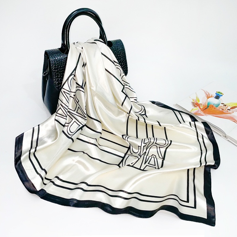 Khăn Choàng Satin (73-85 #) H-90CM (35.4x35.4inch) Khăn Choàng Hijab Hình Vuông Bán Sỉ Link WJ1016-H