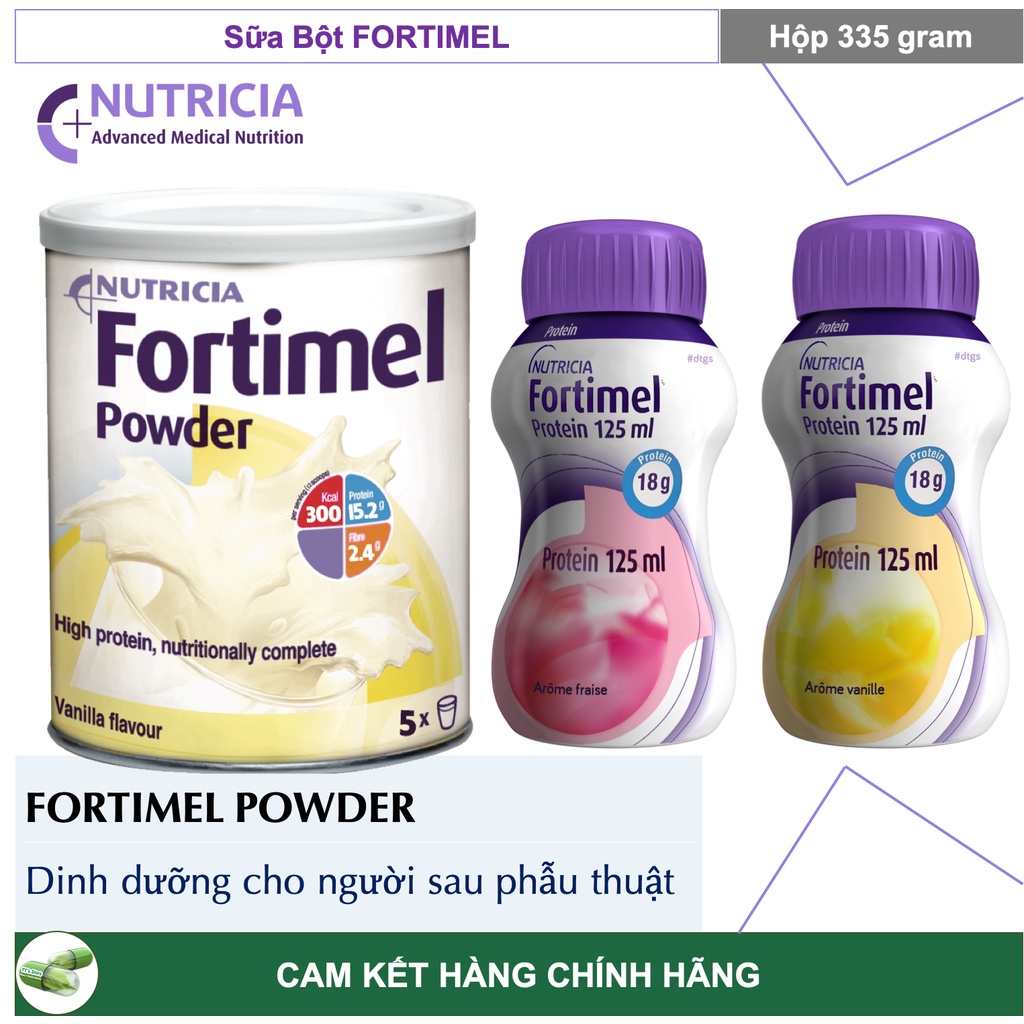 FORTIMEL [Hộp 335g] - Sữa bột forrtimel dinh dưỡng cho người sau mổ / phẫu thuật [forticare]