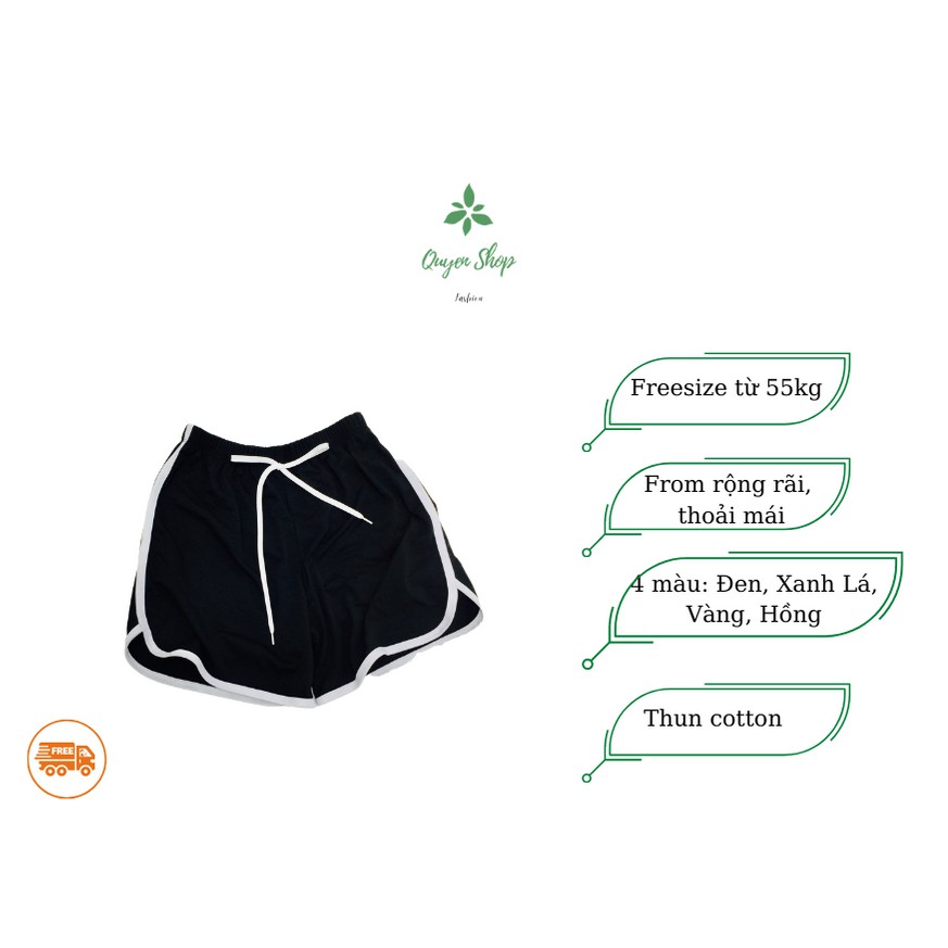 Quần Short Viền Đùi_Short Nữ Lưng Chun_Kiểu dáng thể thao trẻ trung năng động-QS QUYEN SHOP