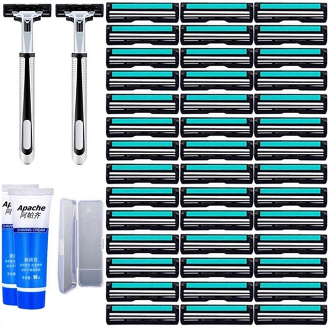COMBO siêu rẻ 2 bàn cạo + 60 lưỡi kép