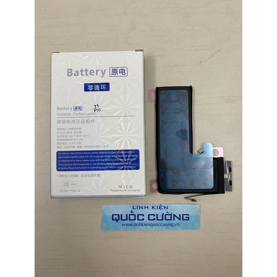 Pin 11/ 11Pro/ 11Promax chuẩn dung lượng. BẢO HÀNH 1 NĂM NEW