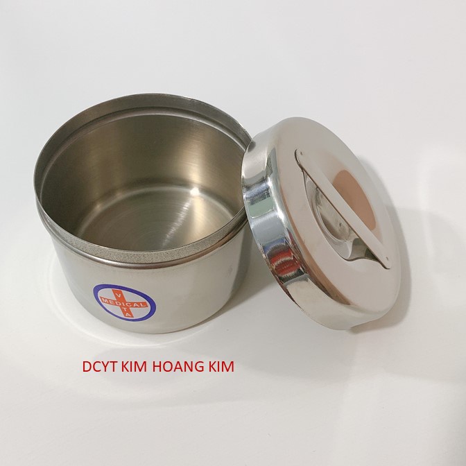 Hộp đựng gòn trung  hộp lưu mẫu inox 304 sản xuất tại Việt Nam