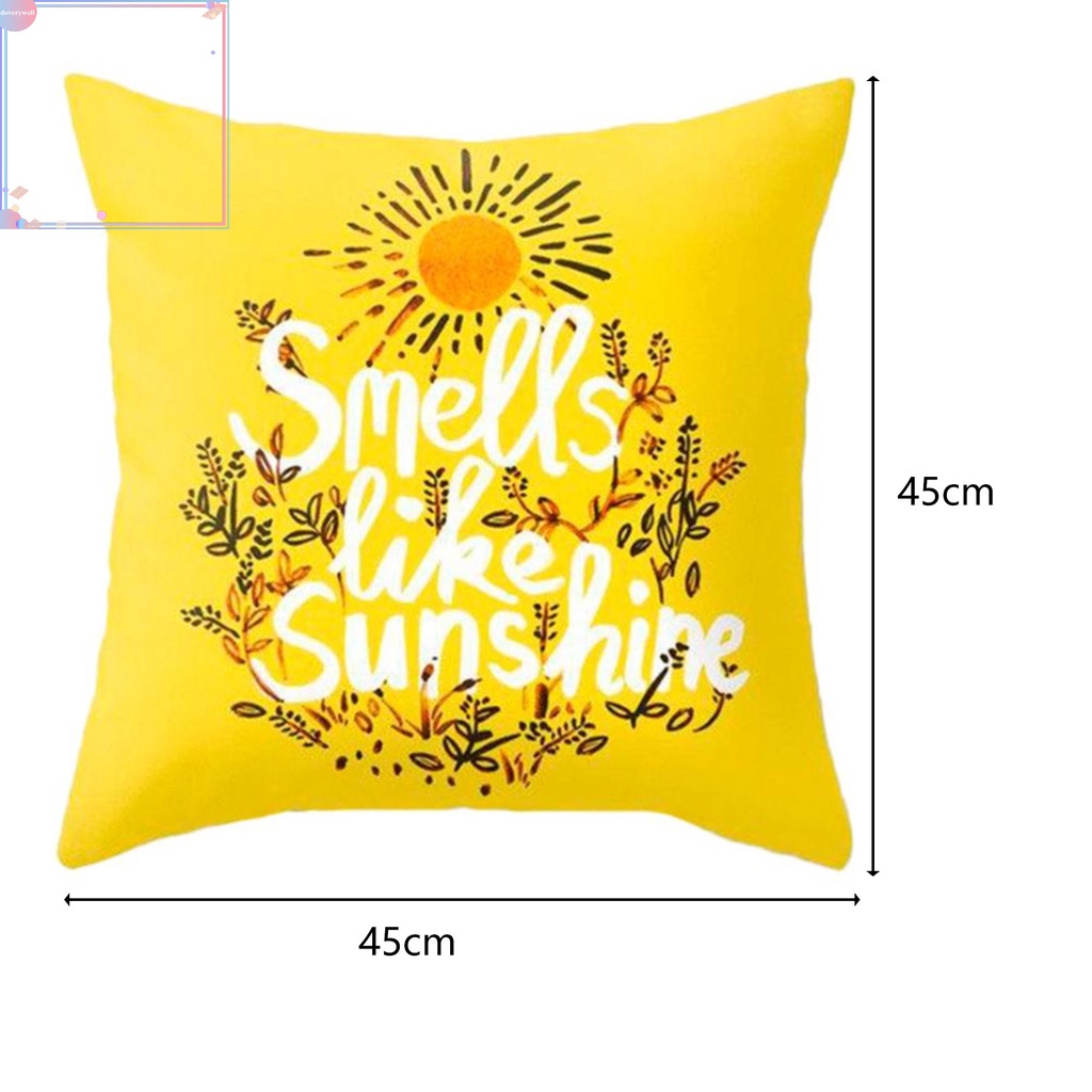 Vỏ gối trang trí in chữ cái gọn nhẹ có thể tháo rời