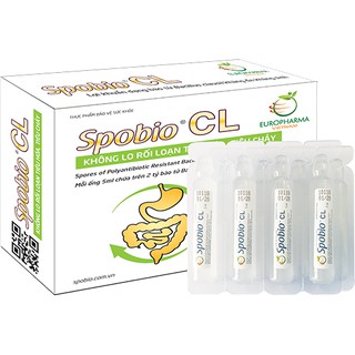 Men vi sinh ống uống Spobio CL trị rối loạn tiêu hoá, phân sống, tiêu chảy, cho trẻ sơ sinh và trẻ nhỏ