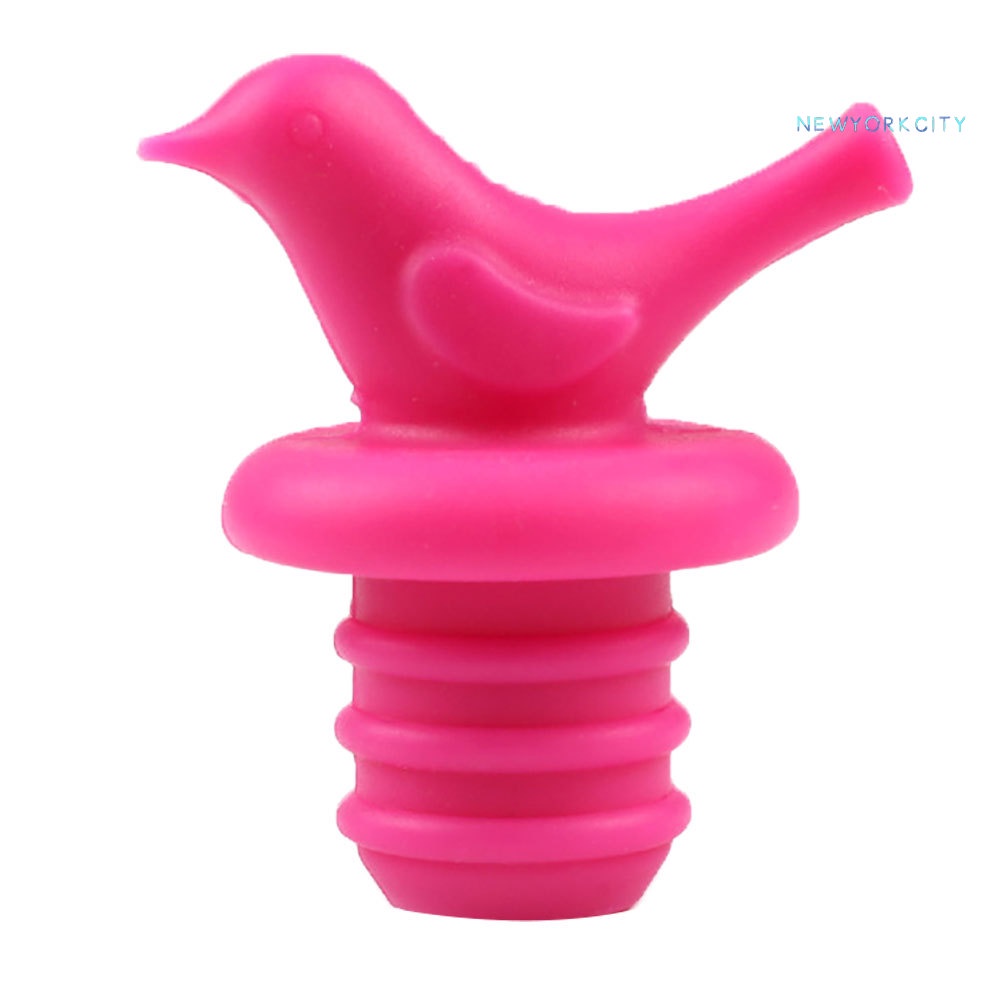 Nắp Đậy Chai Rượu Vang Bằng Silicone Hình Chú Chim Nhỏ Dễ Thương Tiện Dụng