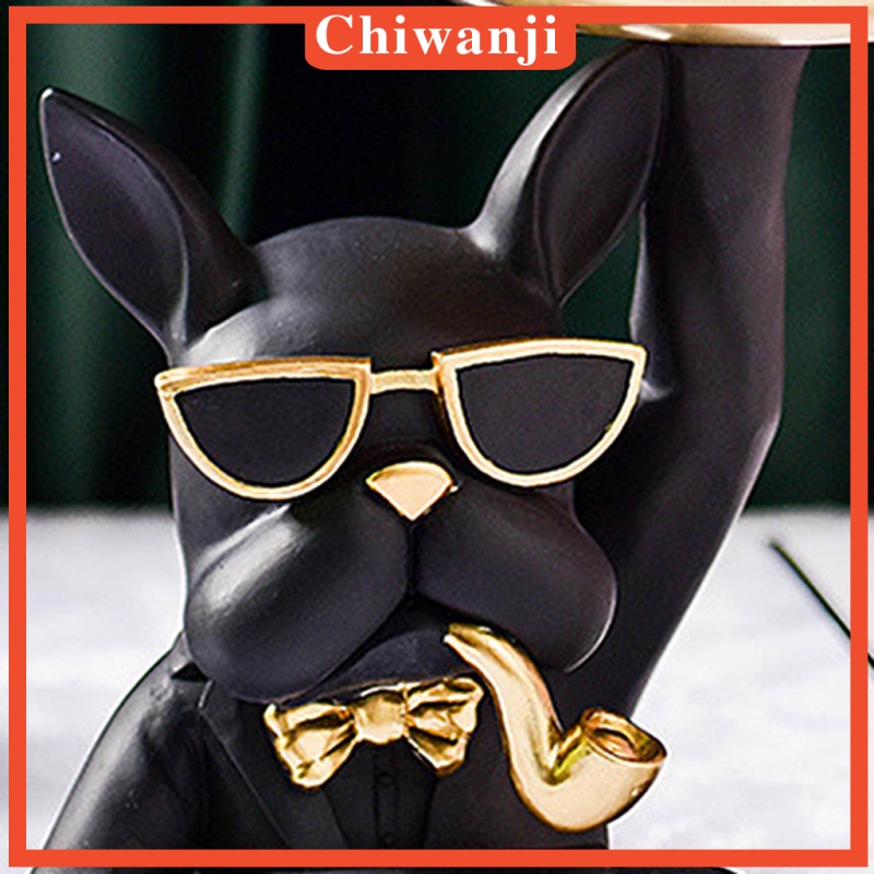Khay Đựng Chìa Khóa / Tiền Xu / Chìa Khóa Để Bàn Bằng Nhựa Resin Hình Chú Chó Bull Phong Cách Bắc Âu Cho Nam Và Nữ