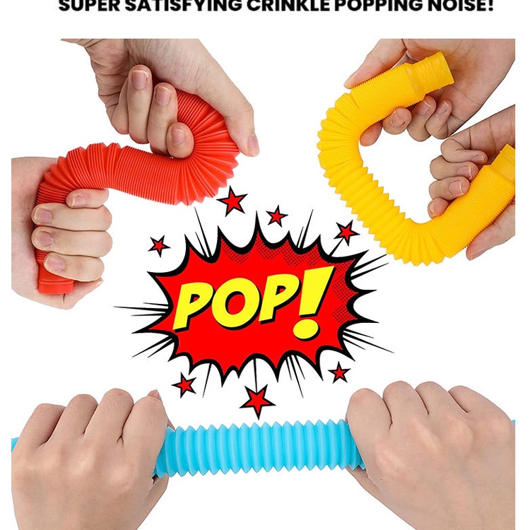 Đồ Chơi Ống Xả Stress Mini Màu Dạ Quang Độc Đáo