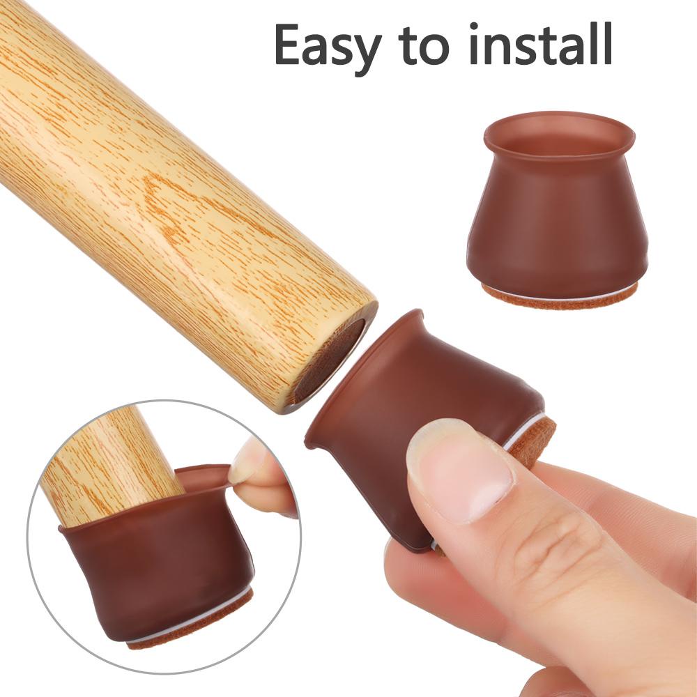 Bộ 4 Miếng Đệm Silicone Lót Sàn Chống Trượt Không Gây Tiếng Ồn