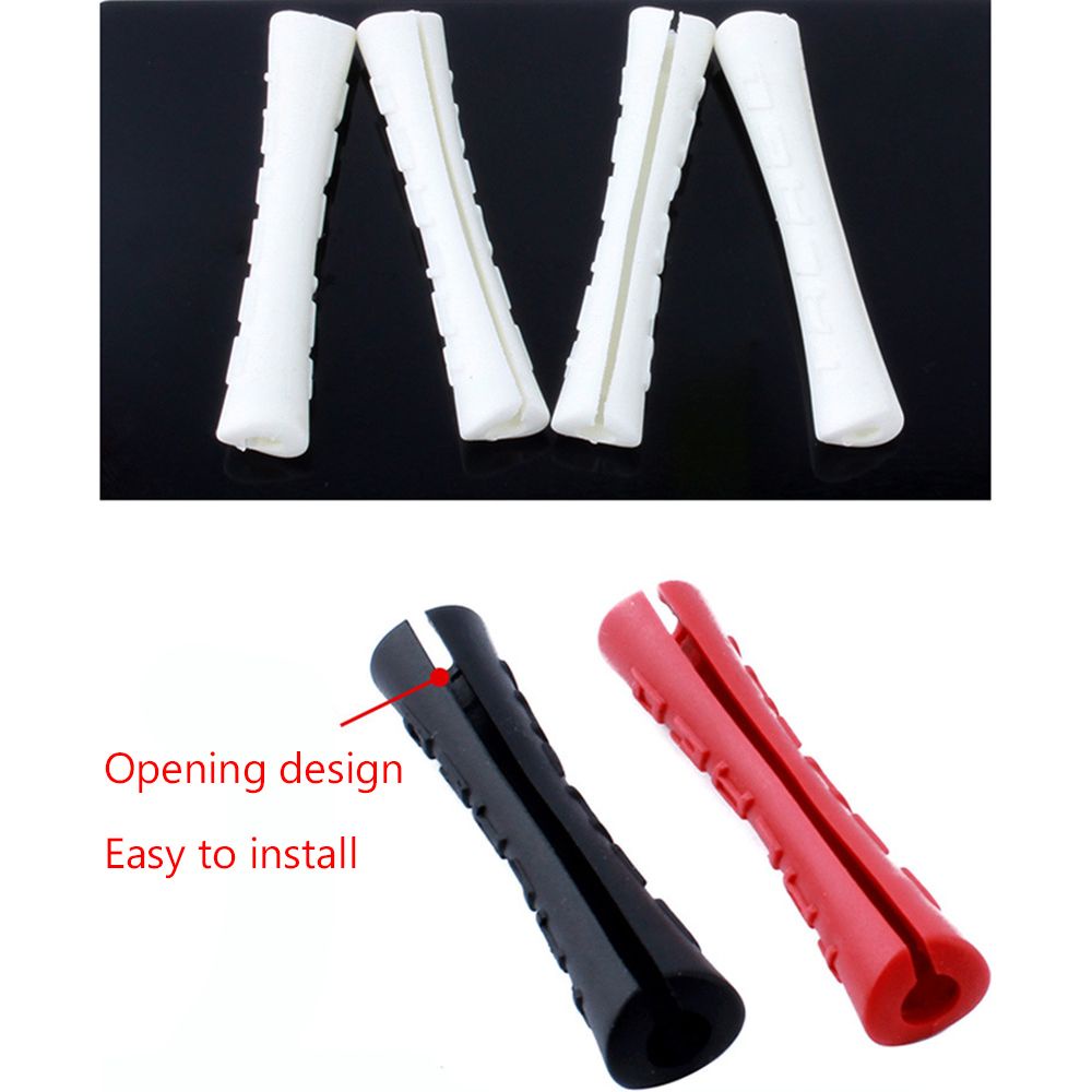 Set 4 Phụ Kiện Bảo Vệ Dây Cáp Xe Đạp Chống Trầy Xước Siêu Nhẹ Bằng Cao Su Nhiều Màu Sắc