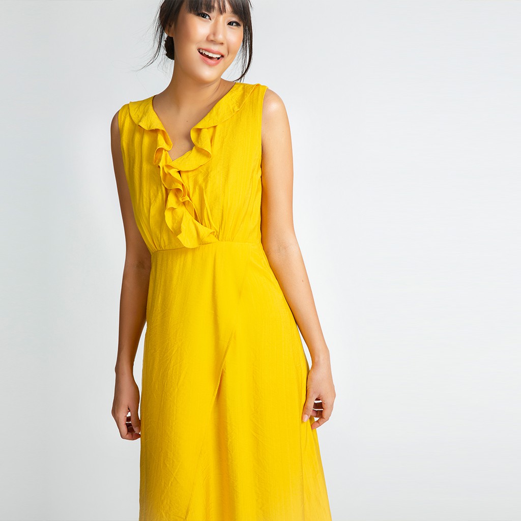 Đầm Maxi Hity DRE090 (Vàng Mù Tạt Mustard)