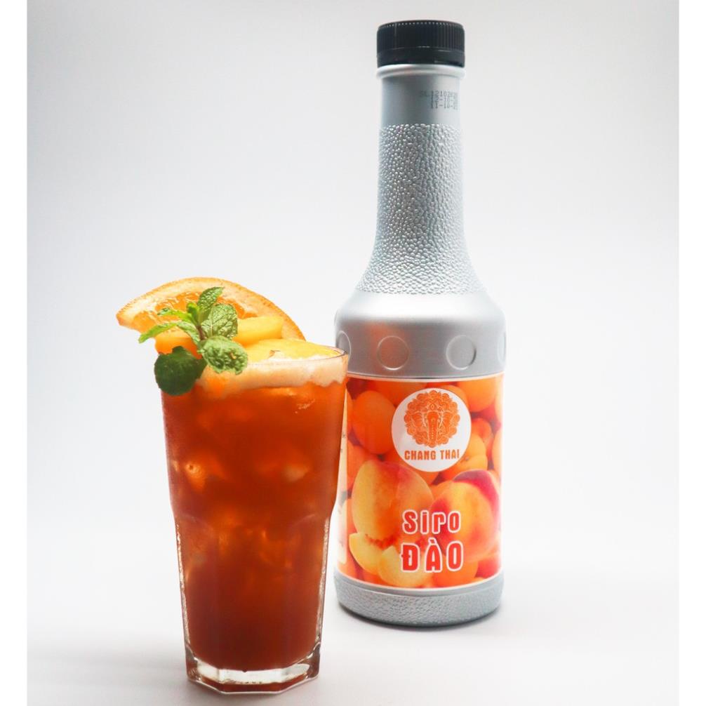 Siro Chang Thai Chai 1L - Syrup Làm Trà Đào Trà Trái Cây Đủ Các Mùi Vị Chai 1 lít