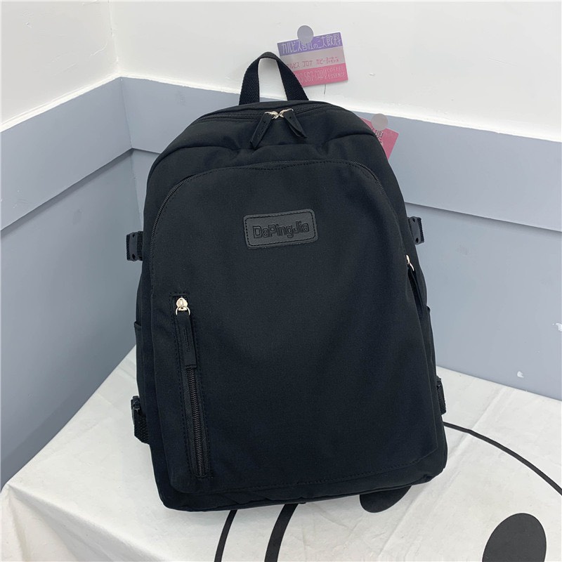 Balo Đi Học Nữ Nam Unisex Balo Thời Trang Màu Sắc Basic Chống Thấm Nước Đựng Vừa Laptop QH0018