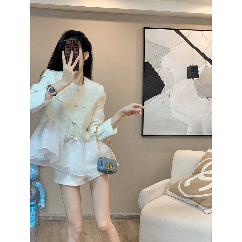 Áo Khoác Mỏng Dáng Ngắn Phong Cách Thời Trang Xuân Thu Mới 2023