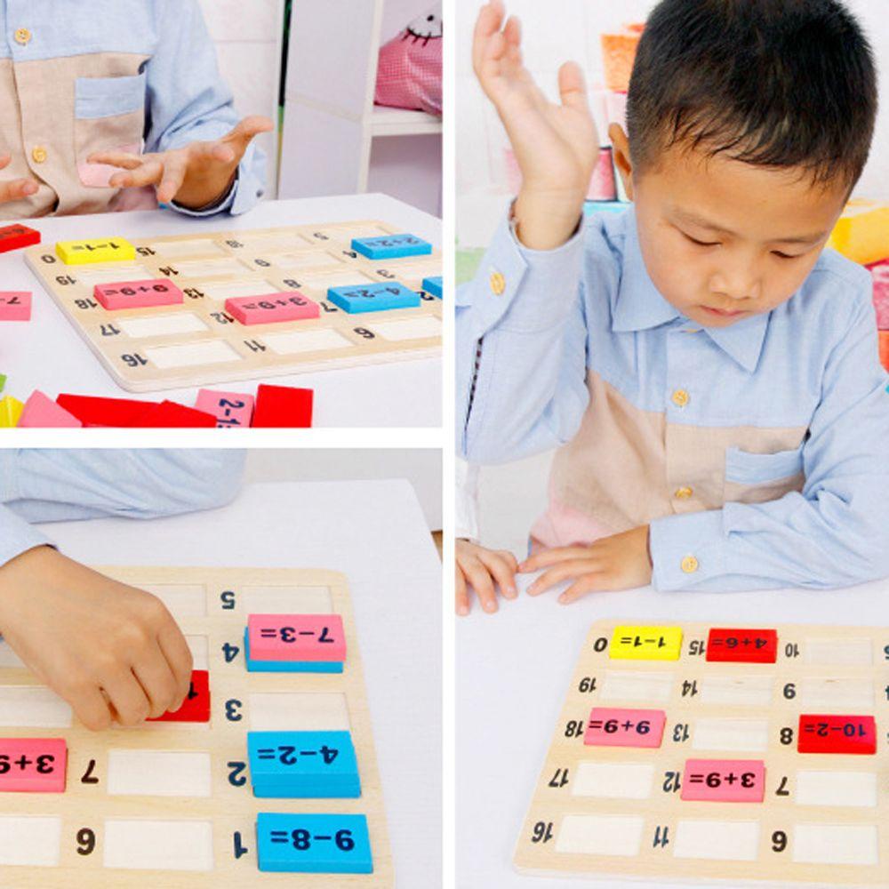 Bộ Đồ Chơi Domino Bằng Gỗ Giúp Bé Học Toán