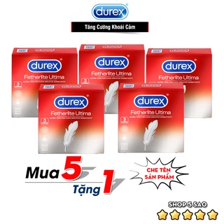 [Mua 5 Tạng 1] Bao Cao Su Durex Fetherlite Ultima - Bcs Siêu Mỏng (Hộp 3c) Bán Chạy Nhất Trên ThịTrường