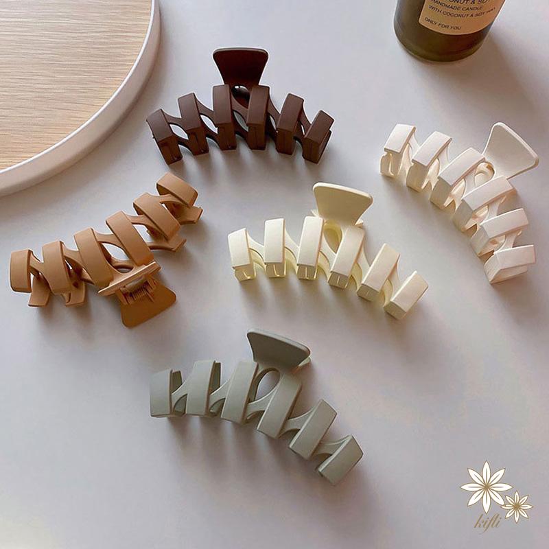 【Kifli】Kẹp tóc càng cua cỡ lớn phong cách Hàn Quốc thanh lịch