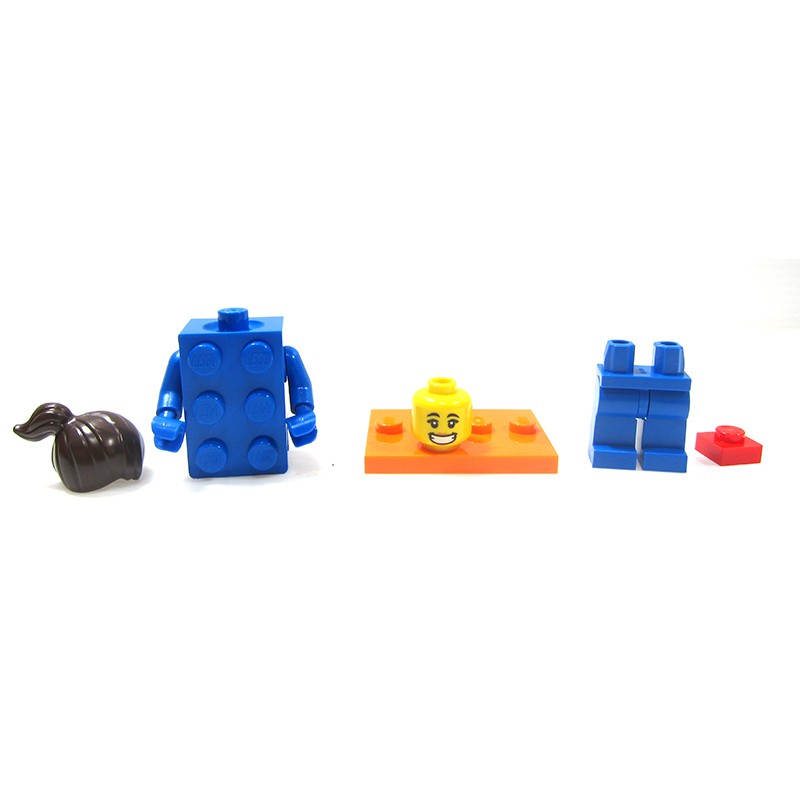 LEGO Minifigures Cô Nàng Gạch Xanh Brick Suit Girl 71021 Series 18