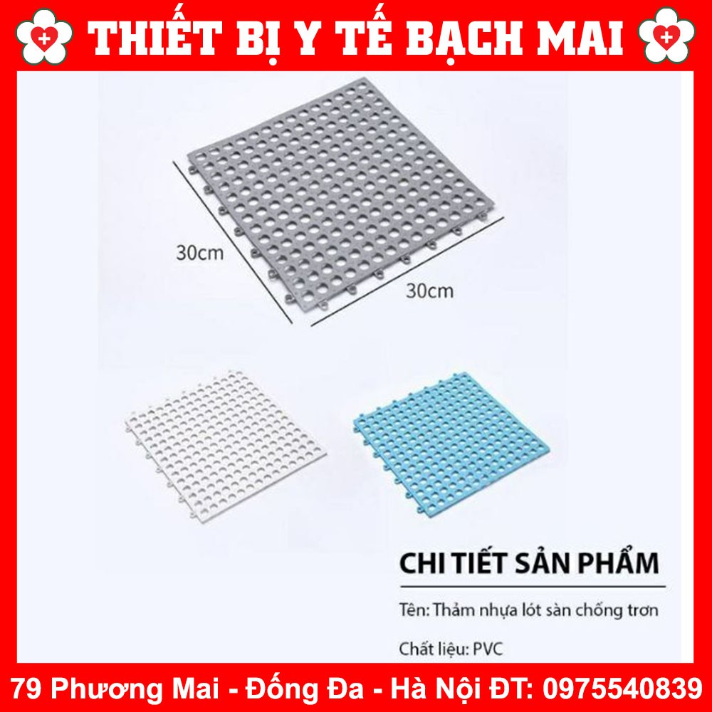 Thảm Nhựa Lỗ Kháng Khuẩn, Chống Trơn, Trượt Nhà Tắm , Nhà Bếp KT 30*30cm