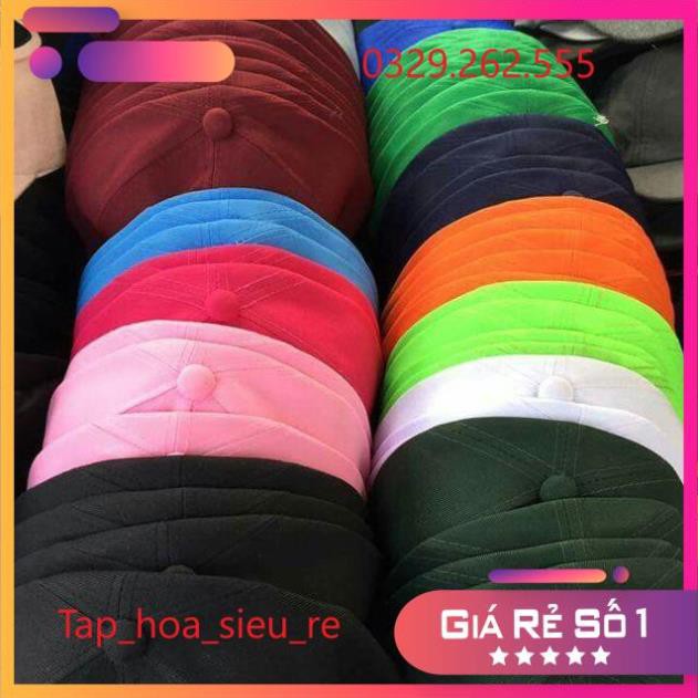 (Rẻ Vô địch) Sỉ mũ lưỡi trai trơn đủ mầu vải kaki đẹp