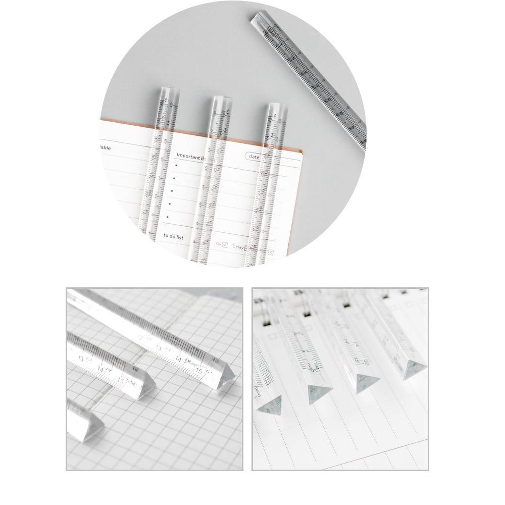 Thước Tam Giác Đo Lường Trong Suốt 15CM Kiểu Dáng Đơn Giản Cho Học Sinh