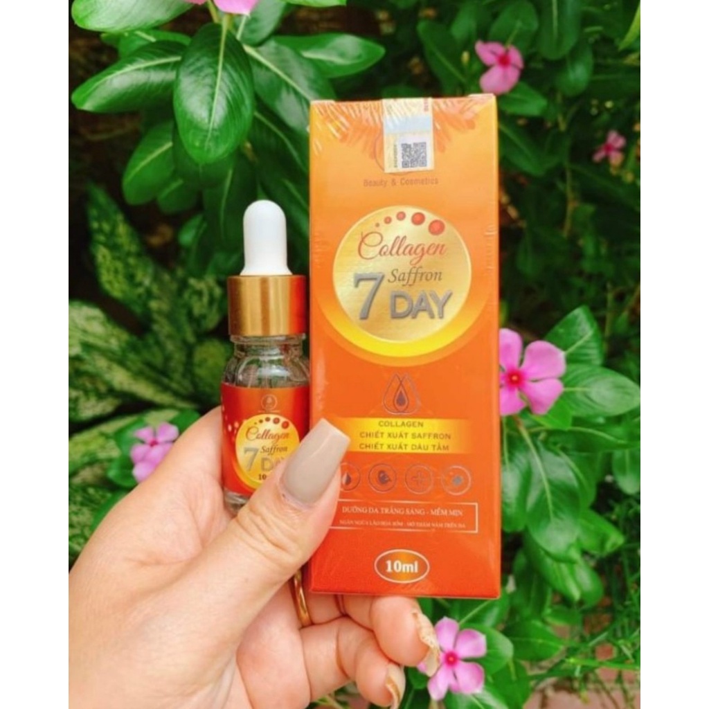 Serum collagen Saffron tái sinh 7Days Olic mẫu mới chính hãng