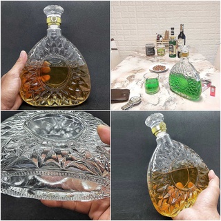 Chai Thủy Tinh Đựng Rượu 750ML mẫu xo tam giác - Vỏ Chai Rượu Đẹp - Bình Đựng Ruou (B5)