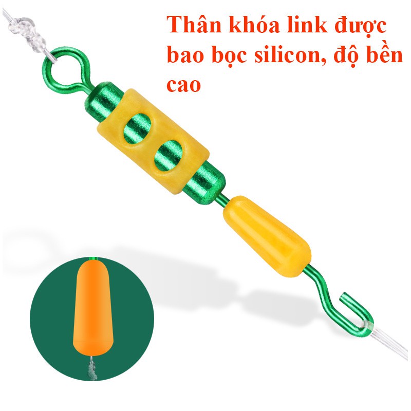 Ma Ní số 8 và  Khóa Link Số 9 Trợ Lực Mà Ní Câu Đài Vỉ Khóa Link Chống Xoắn Cao Cấp