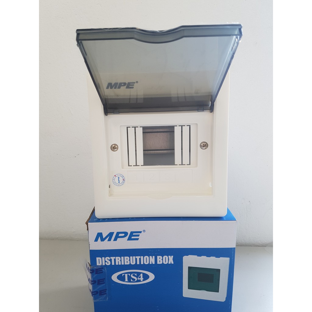 Tủ điện âm tường MPE chứa MCB TS4, TS6, TS12, hộp điện nhựa