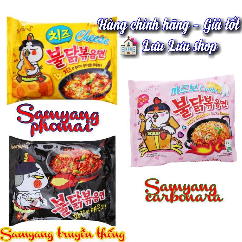 Mì trộn cay Hàn Quốc Samyang Carbonara- truyền thống - phomai gói 140gr | WebRaoVat - webraovat.net.vn