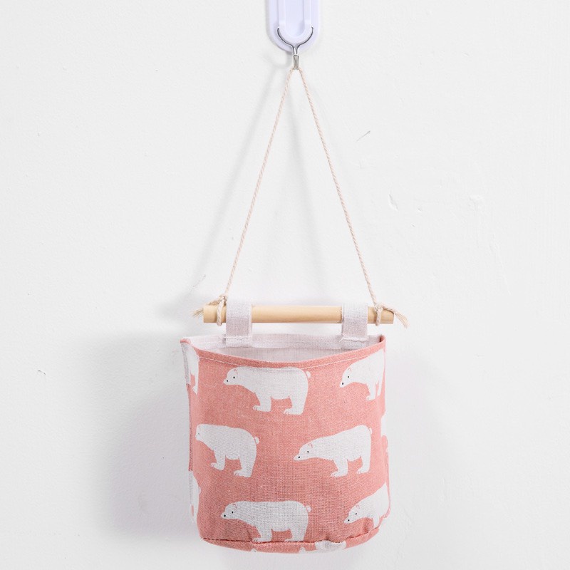 Túi Treo Tường Bằng Vải Đựng Đồ ,Trang Trí Nhà Cửa , Giỏ Đựng Đồ Bằng Vải Canvas Treo Tường 88276 Tổng Kho Sỉ VP88
