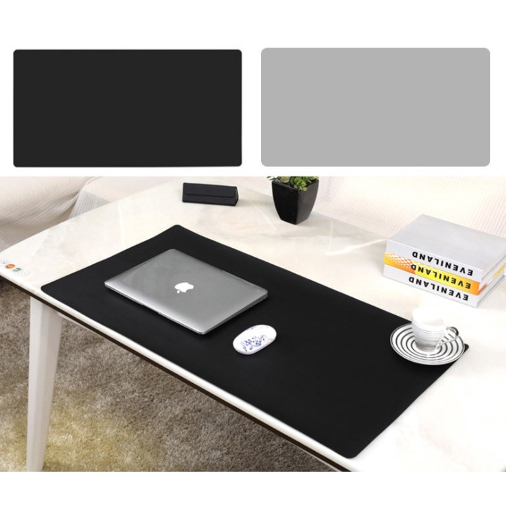 Thảm DA Trải Bàn Làm Việc Cỡ Lớn Deskpad Kiêm Tấm Lót Bàn Làm Việc Size Lớn 120x60, Hai Mặt Chống Nước Nhiều Màu Size