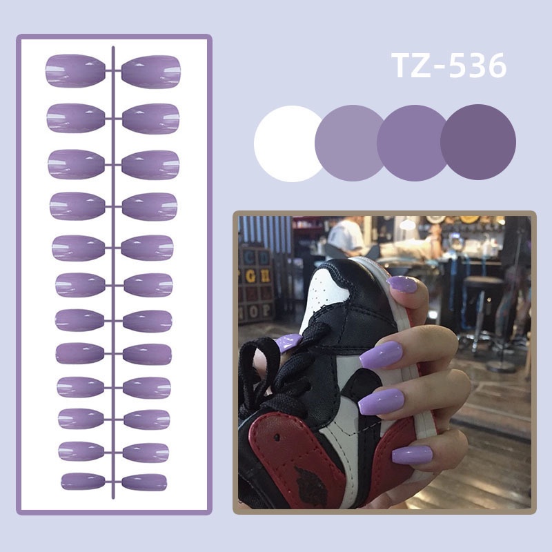 Móng Tay Giả Màu Sắc Tươi Sáng Phong Cách Âu Mỹ Cho Nữ