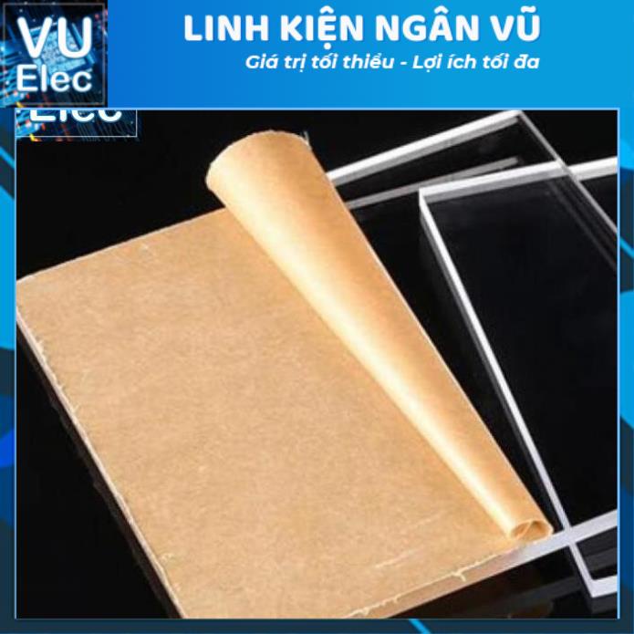 Mica 3MM A4 Trắng Trong, Đen