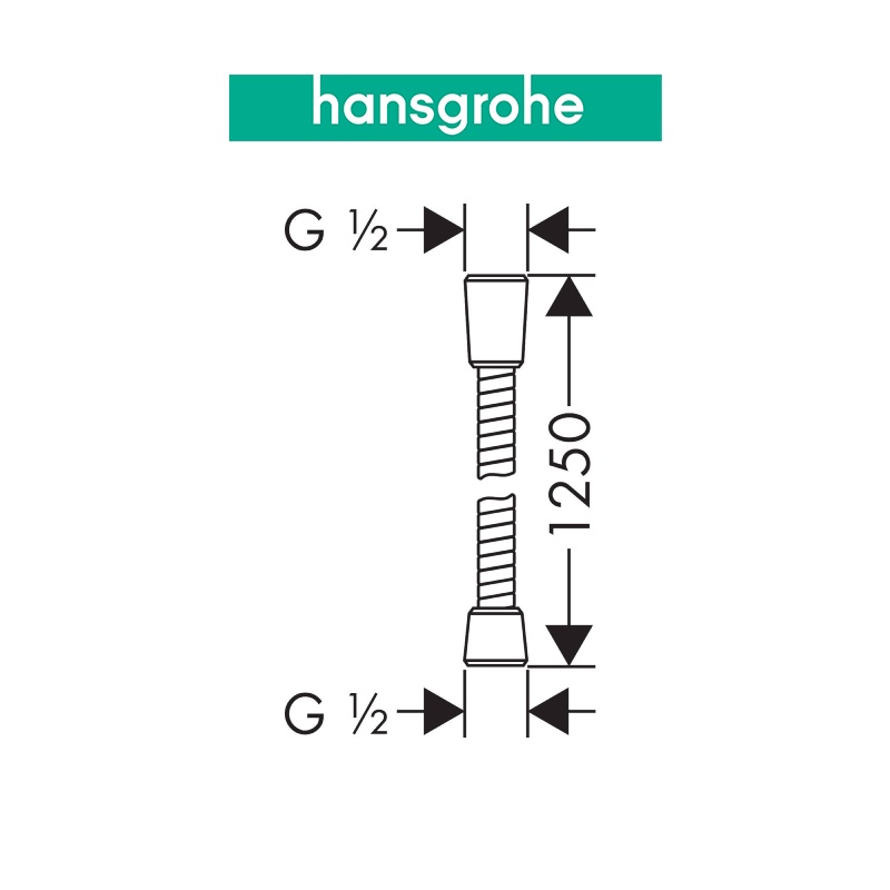 Dây sen hansgrohe Sensoflex 125 28132