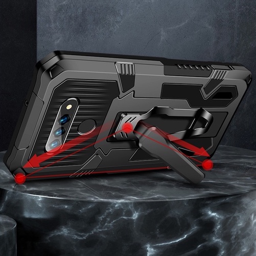 Ốp Điện Thoại Pc+Tpu Có Vòng Đỡ Bảo Vệ Cho LG K41S K51S K51 K61 K31 Stylo 6 7 4G5G Aristro 5 Pro