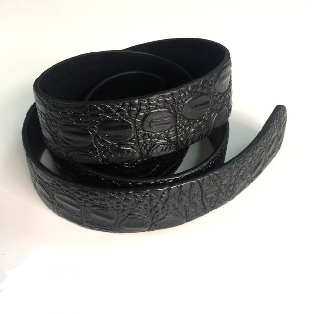 Dây nịt vân cá sấu mầu đen , Thắt lưng chữ H rồng cuộn mạ vàng uy quyền - Bản lĩnh phái mạnh