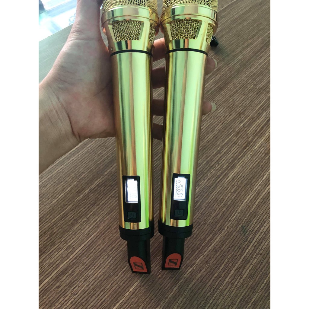 Micro Hát Karaoke SENNHEISER 9000 Bản Gold Chuyên Nghiệp, Tiếng Sáng, Hay, Mic Dành Cho Phòng Trà, Cafe