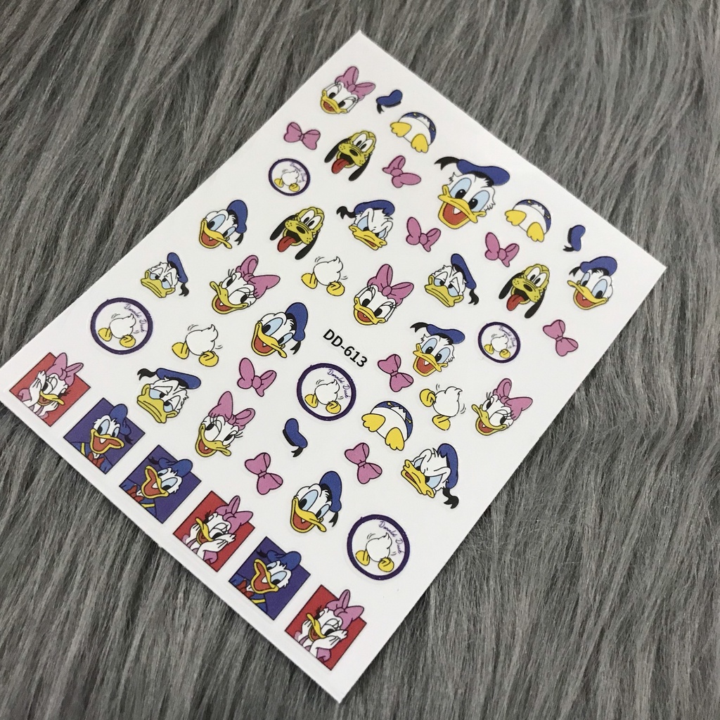 Sticker & Decal dán móng tay vịt donald nail