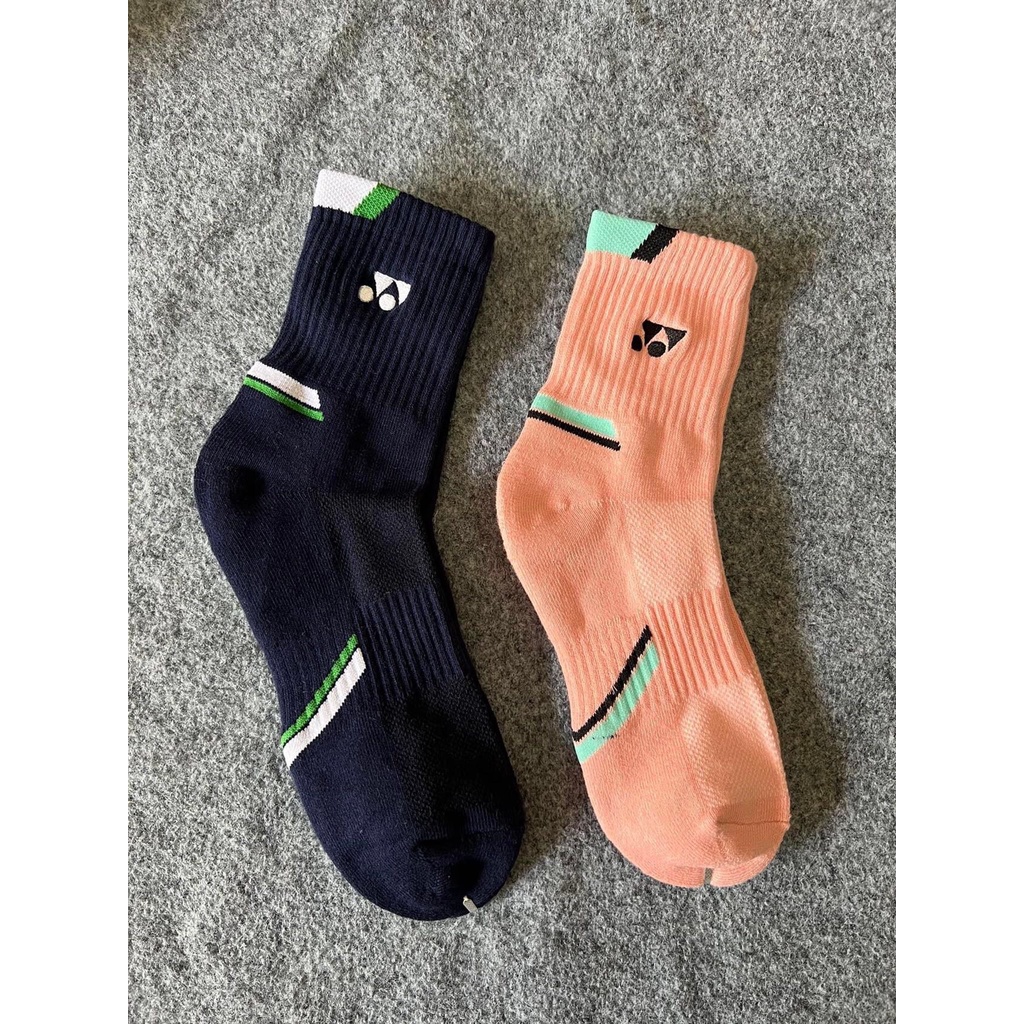 Tất cầu lông yonex bao bì (loại tốt), chất liệu 100% Cotton, dày dặn, thấm hút mồ hôi tốt, giặt ko bị xù