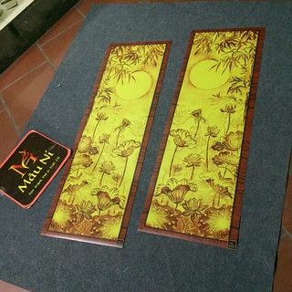 [ TRANH THỜ DÁN TƯỜNG ] kt 41cmx127cm - Sen đài - dán phòng  thờ, vách thờ, bàn thờ, tượng thờ tranh trúc chỉ in